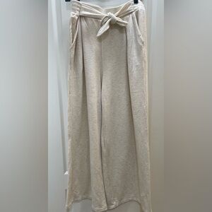 Daily Practice Light Beige Wide Leg with Pockets